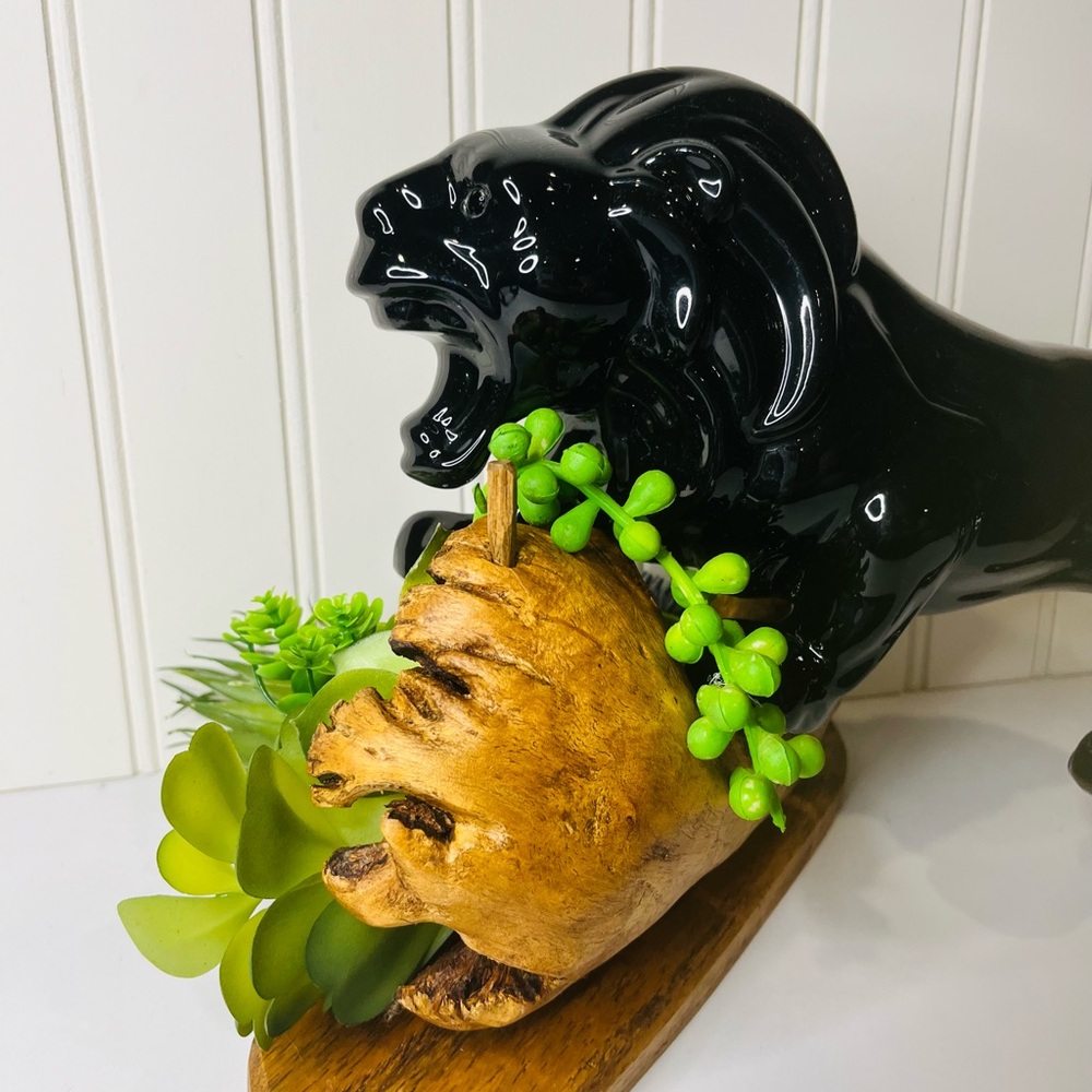 VINTAGE CERAMIC LION - Picture 4 of 6